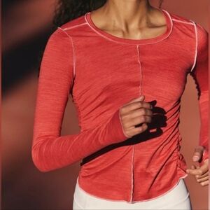 FP Movement by Free People Red Long Sleeve Top